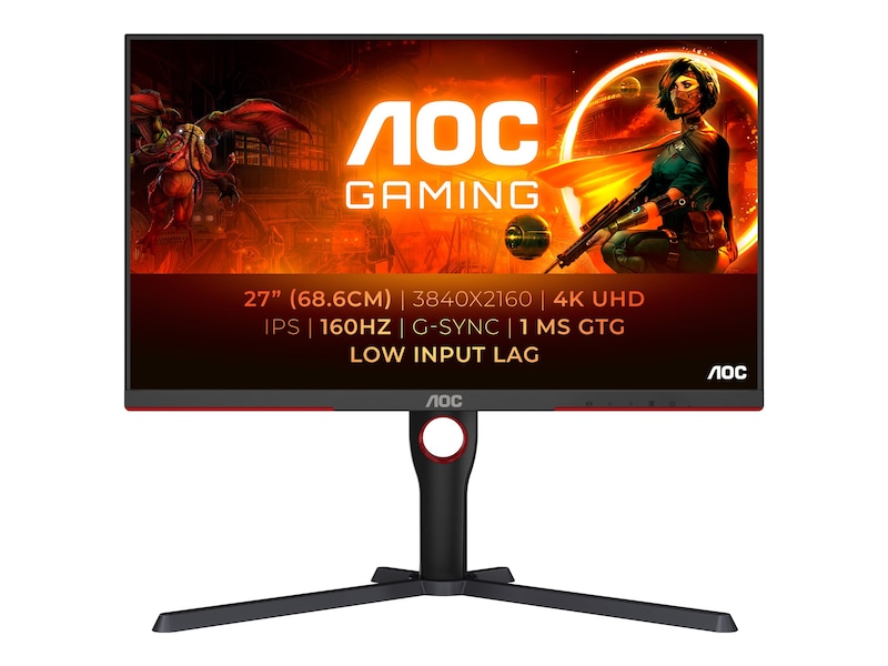 AOC 27" 4K gamingskjerm U27G3X/BK Gamingskjermer