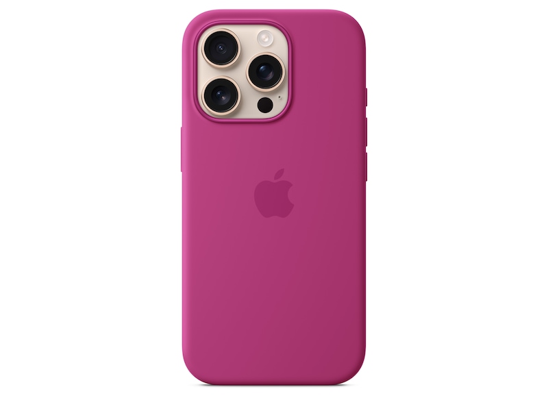 Apple iPhone 16 Pro Silikondeksel (fuksia) Mobildeksel