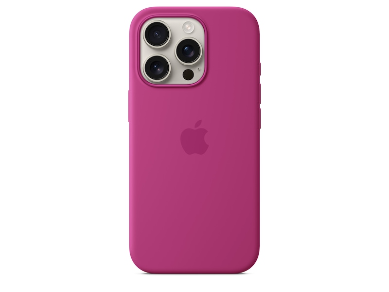 Apple iPhone 16 Pro Silikondeksel (fuksia) Mobildeksel