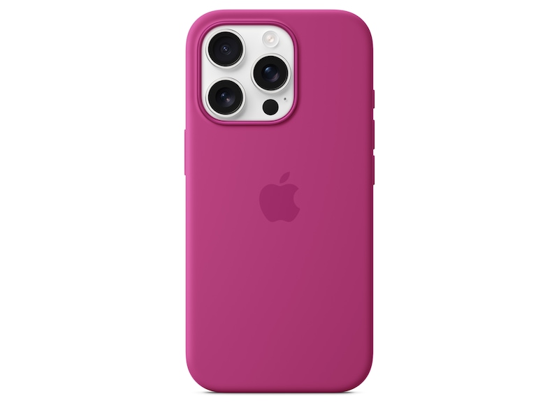 Apple iPhone 16 Pro Silikondeksel (fuksia) Mobildeksel