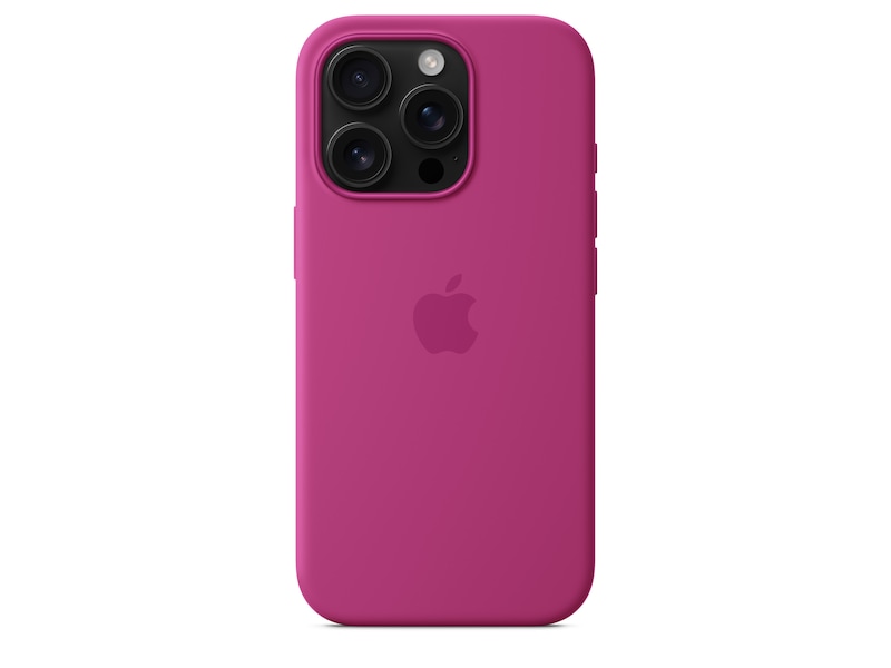 Apple iPhone 16 Pro Silikondeksel (fuksia) Mobildeksel