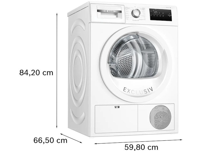 Bosch Serie 4 WTH85V6PSN tørketrommel (hvit) Tørketrommel