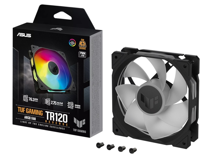 Asus TUF Gaming TR120 ARGB Reverse Vifte (sort) Vifter