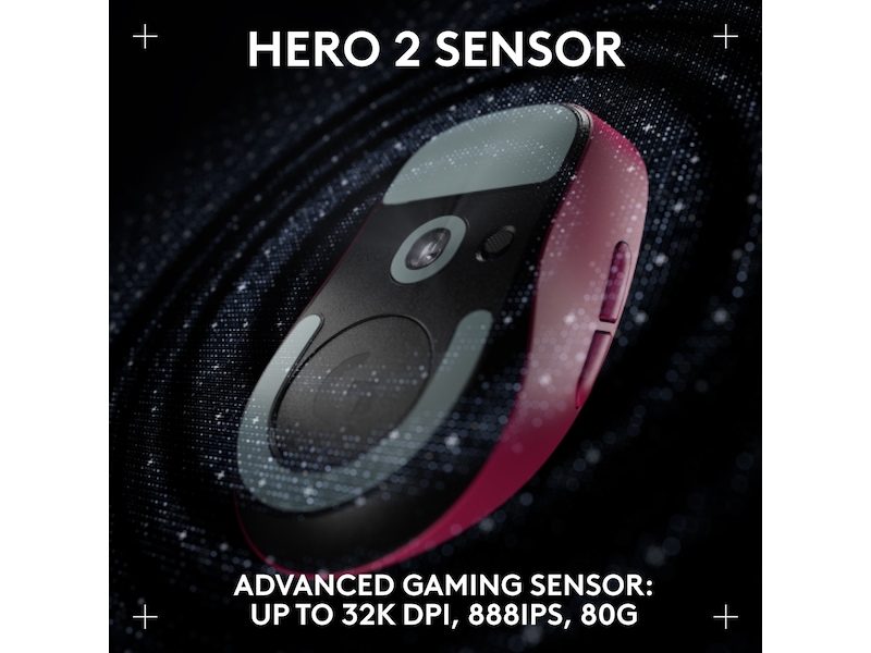 Logitech G Pro X Superlight 2 DEX trådløs gamingmus (rosa) -B-Grade Demo mus