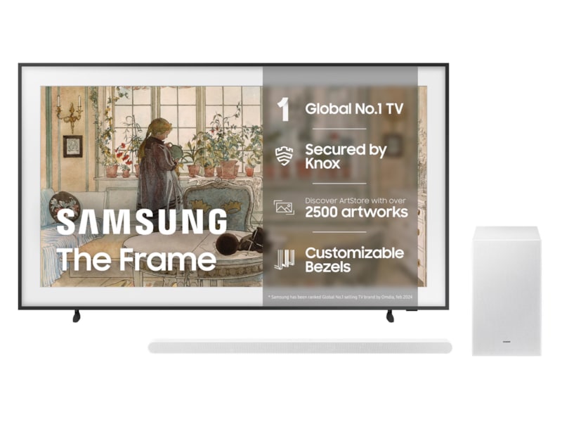 Samsung 75” The Frame 2024 TQ75LS03D 70 - 79 tommer TV