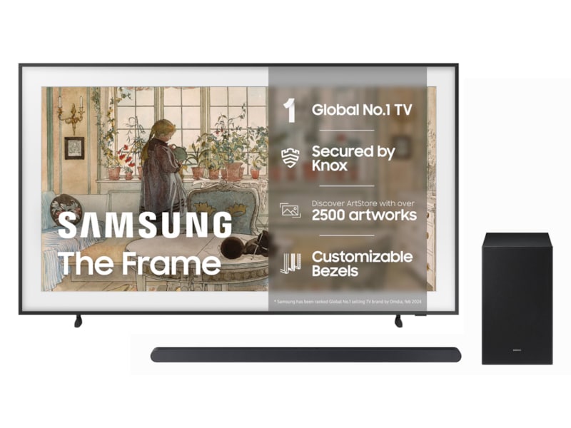 Samsung 75” The Frame 2024 TQ75LS03D 70 - 79 tommer TV