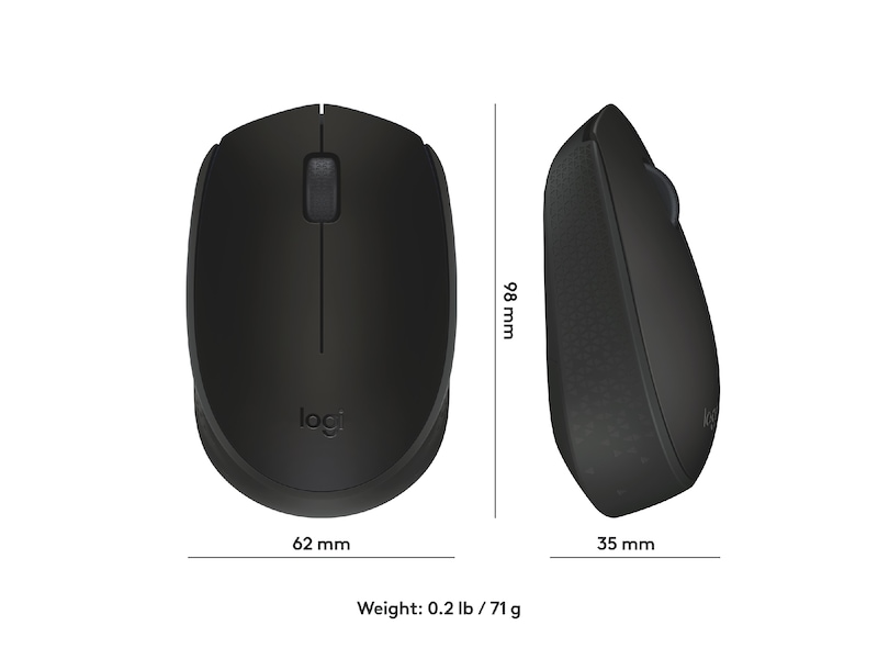 Logitech B170 Trådløs Mus Sort Mus