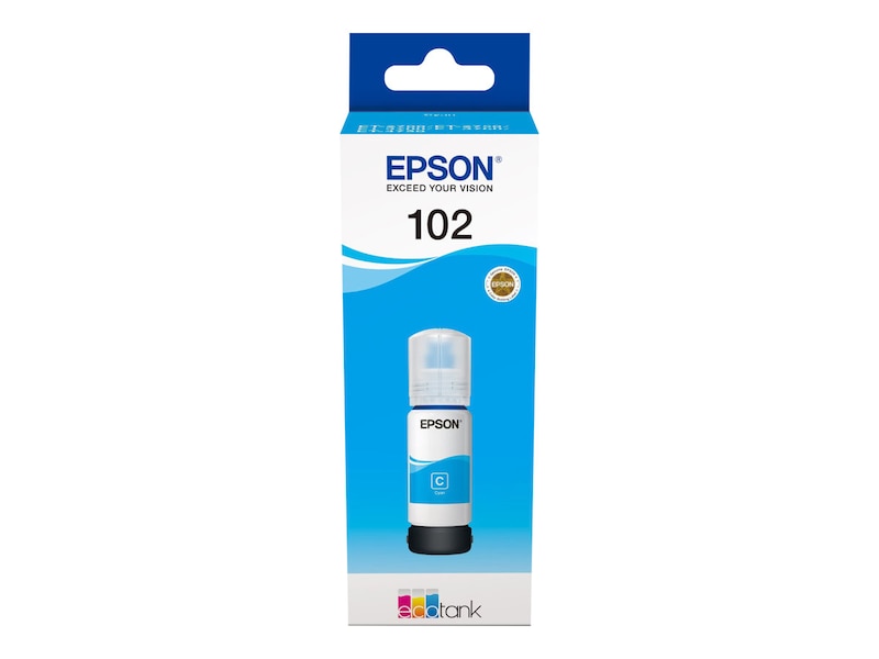 Epson 102 EcoTank Cyan blekkflaske Blekkpatroner