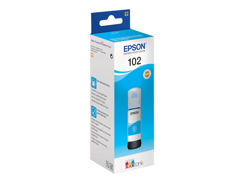 Epson 102 EcoTank Cyan blekkflaske Blekkpatroner