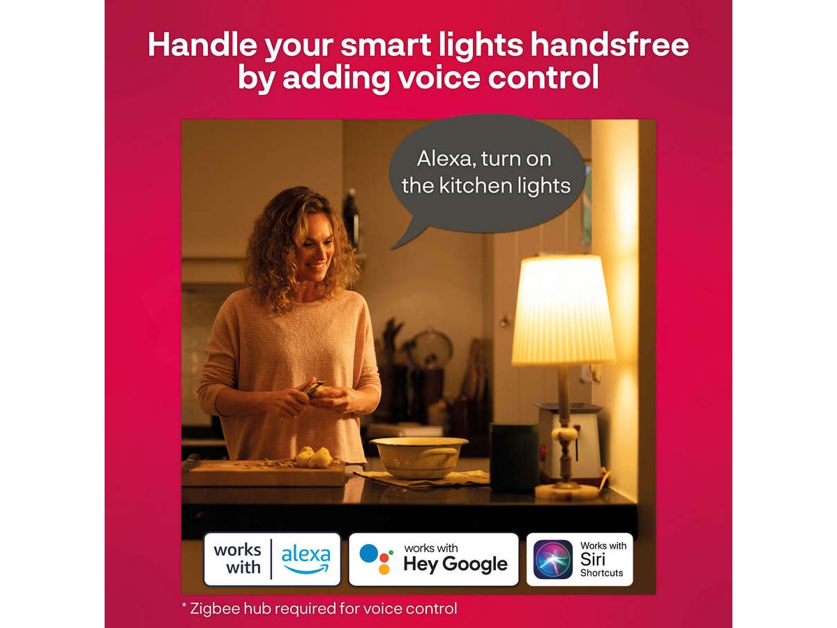 Innr smart lys E14 ambiance hvit 2 pack - fungerer med Philips Hue Lyspærer & LED-pærer