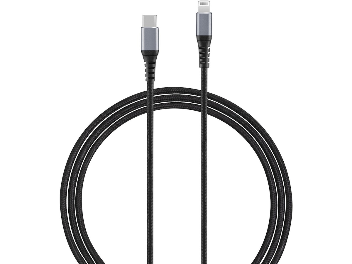 Andersson Flettet USB-C til Lightning kabel 3m (sort) USB-kabler