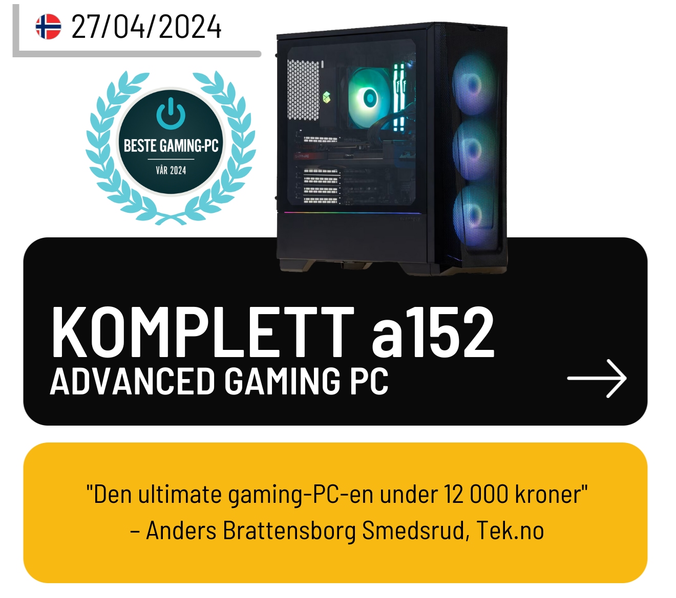 Komplett a152 advanced gaming PC