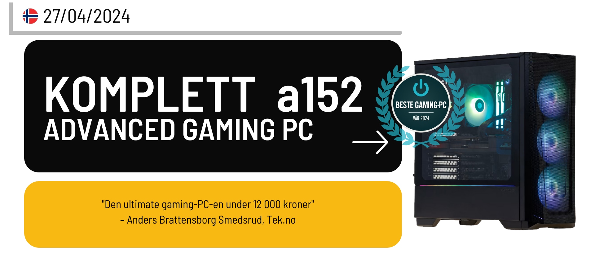 Komplett a152 advanced gaming PC