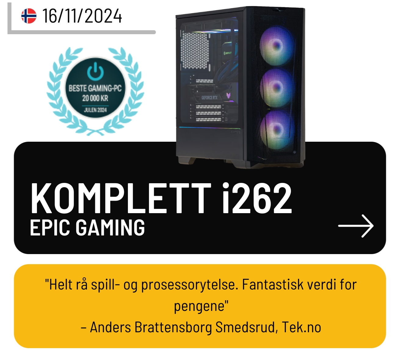 Komplett-PC Epic Gaming i262