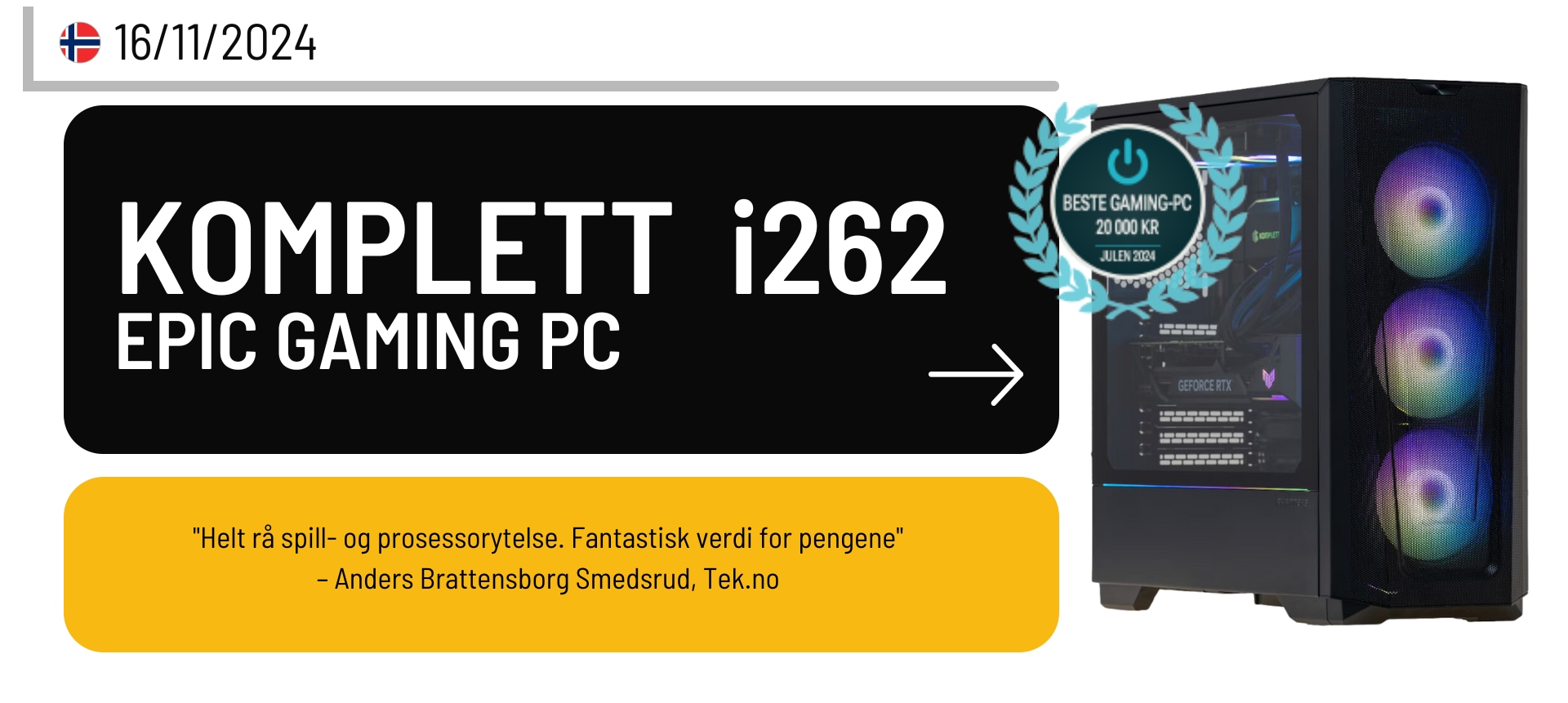 Komplett-PC Epic Gaming i262