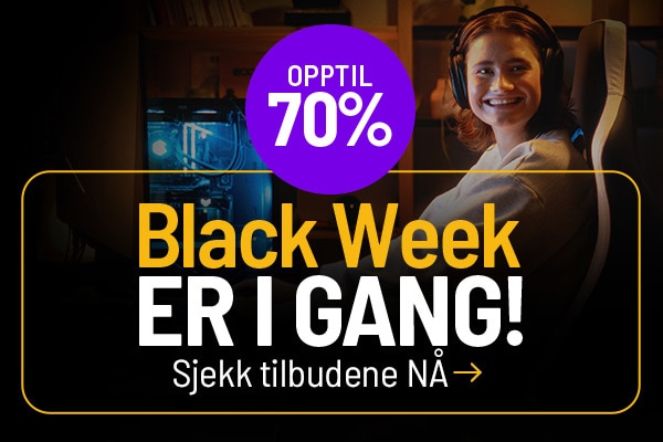 Black Week er i gang! Sjekk tilbudene NÅ!