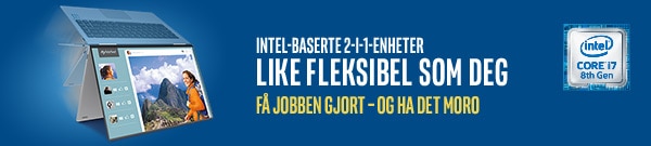 Intel-baserte 2-i-1-enheter er fleksible til både arbeid og underholdning