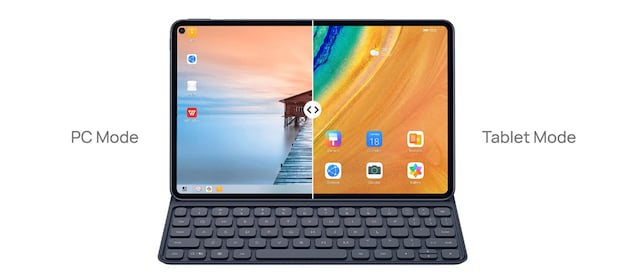 PC mode versus Tablet mode