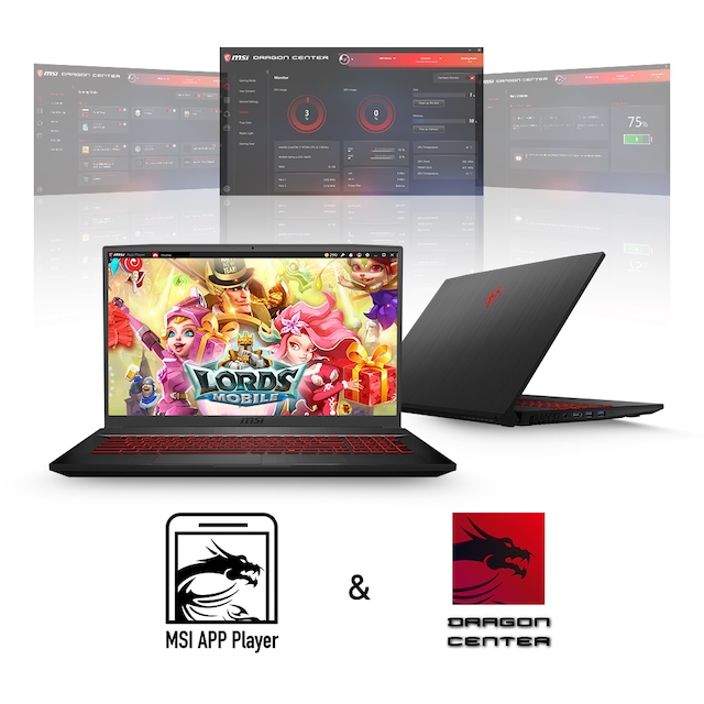 MSI GF75 tynn 17,3" laptop