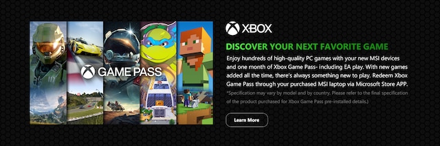 Xbox game pass