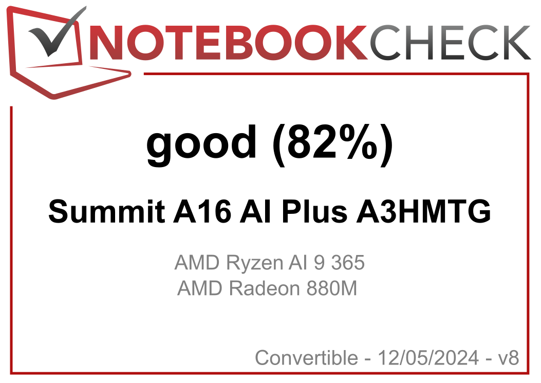 Notebook Check - good (82%)